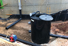 Kondensatschacht Biogasanlage